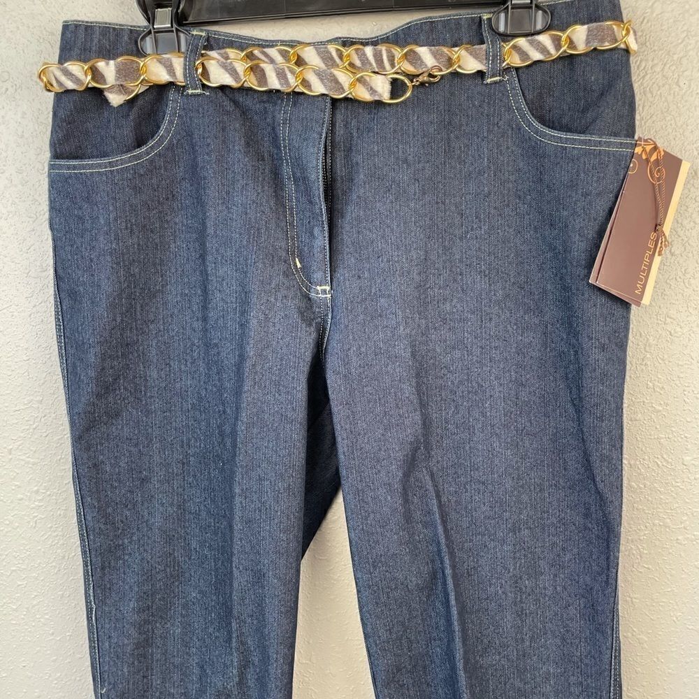 NWT Multiples Matching Denim Jacket & Pants Size L - Picture 11 of 16
